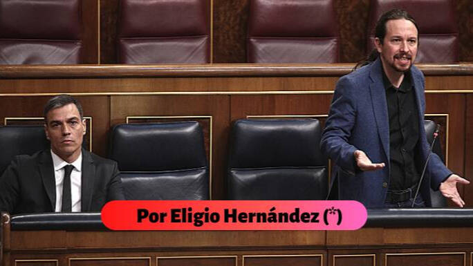 Pedro Sánchez y Pablo Iglesias, esta semana en el Congreso