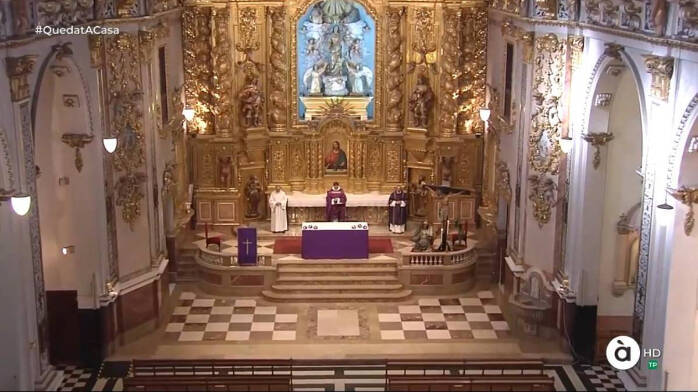 La parroquia de Nuestra Señora de la Asunción se ha convertido en una de las más vistas de la Comunidad Valenciana gracias a sus oficios televisados por À punt
