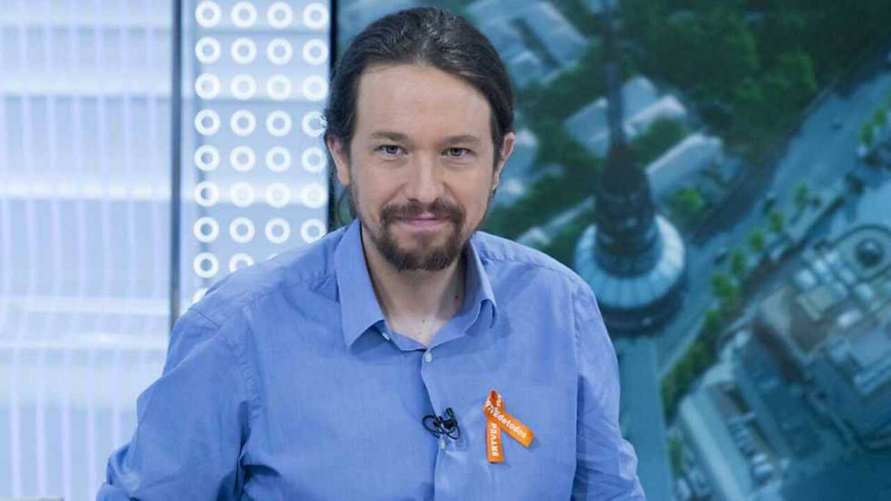 Pablo Iglesias, en otra visita a RTVE