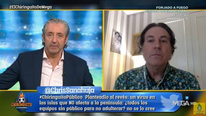 Josep Pedrerol y Pipi Estrada en "El Chiringuito"