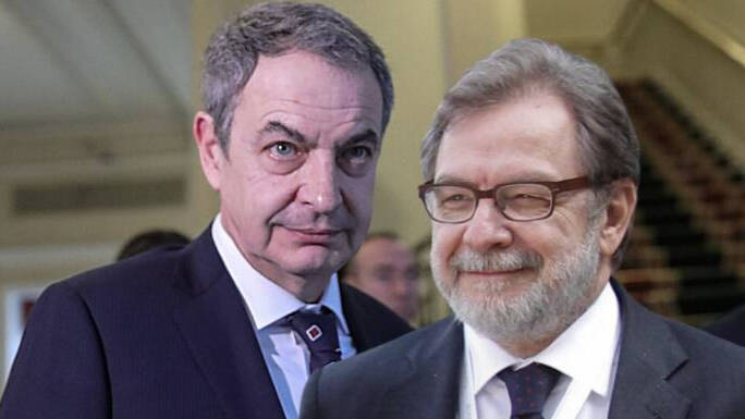 José Luis Rodríguez Zapatero y Juan Luis Cebrián