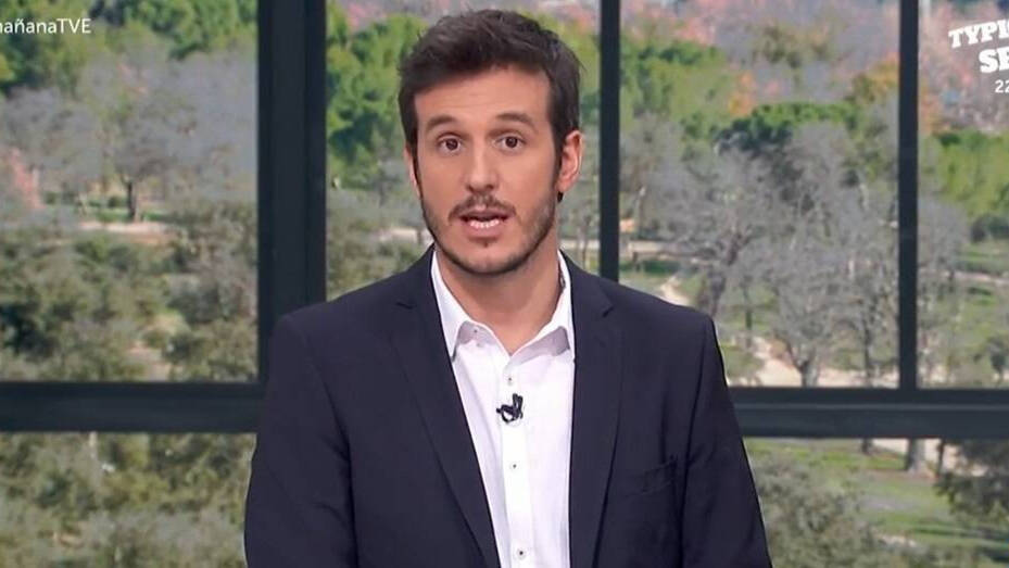 Diego Losada presentando "La mañana" en TVE