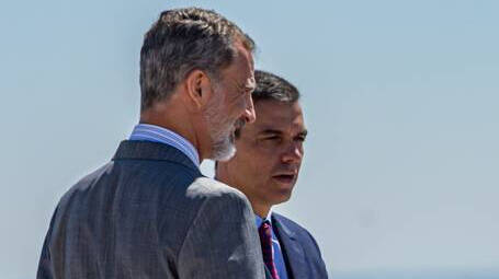 Felipe VI y Pedro Sánchez en Portugal