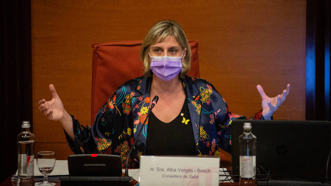 La consejera de Salud de Cataluña, Alba Vergés.