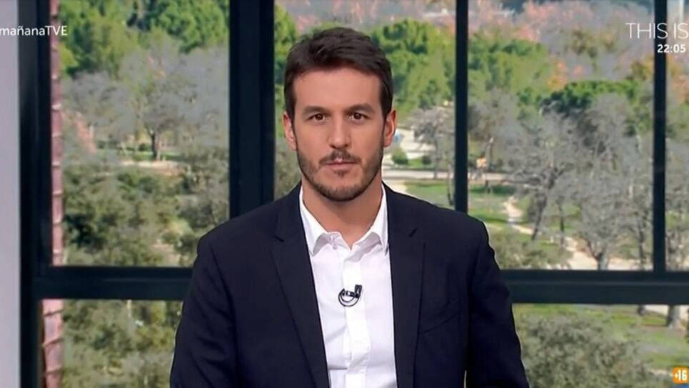 Diego Losada presentando "La mañana" en TVE