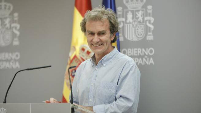 Fernando Simón, en una rueda de prensa en Moncloa
