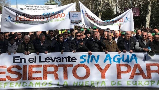 Los agricultores alicantinos reclaman a Ximo Puig que se oponga a la rebaja del trasvase / FOTO de archivo