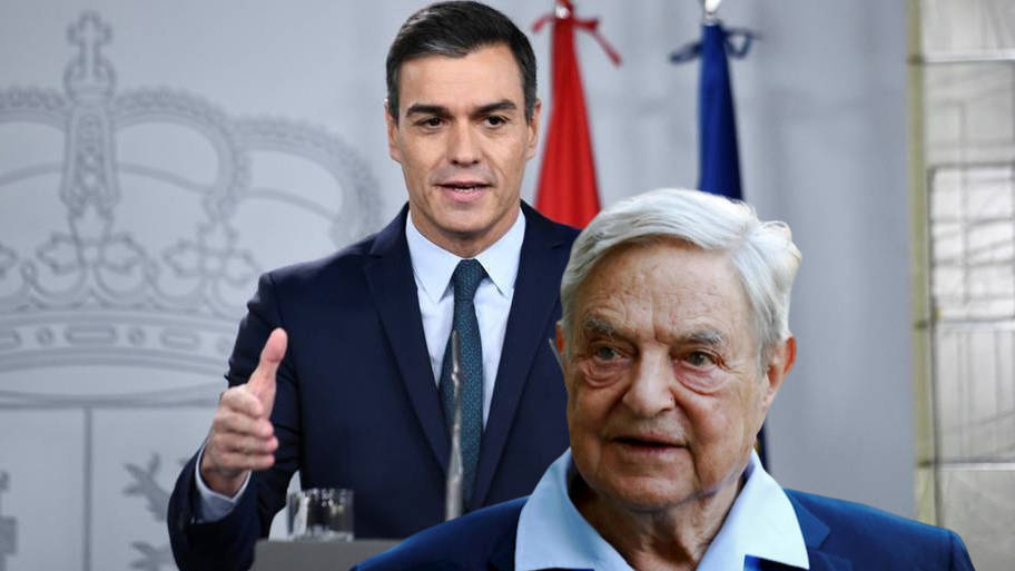 Pedro Sánchez y George Soros
