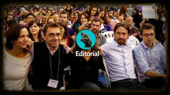 Varios de los fundadores de Podemos, en Vistalegre