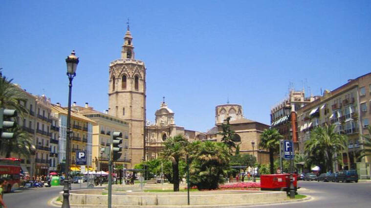 Plaza de la Reina de Valencia. 