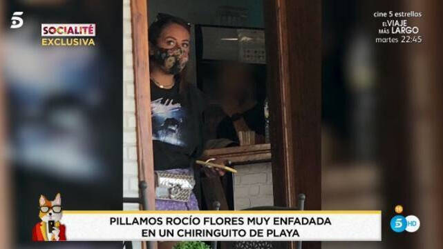 Rocío Flores, cazada por un testigo indiscreto en Málaga.