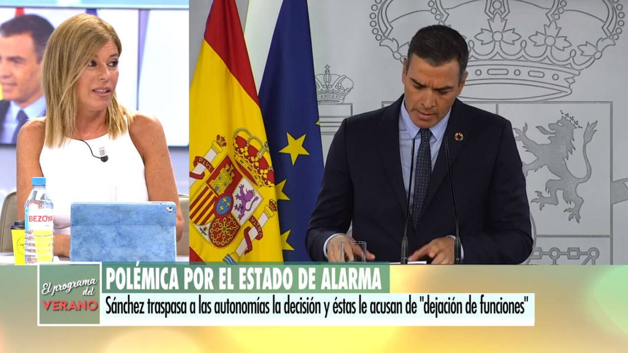 Esther Palomera este miércoles en Telecinco.