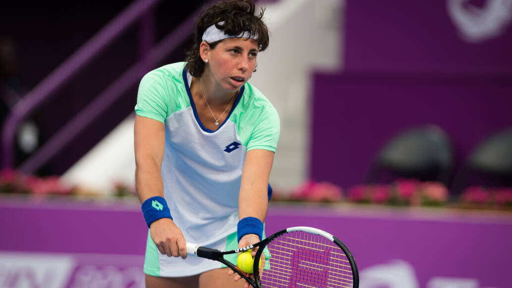 Carla Suárez, en el torneo de Doha, en febrero de este mismo año. 