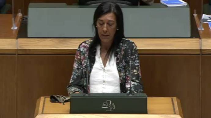 La diputada de Vox en el Parlamento Vasco, Amaia Martínez