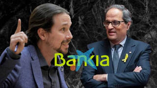 La fusión de Bankia con Caixabank: una operación letal para Iglesias y Torra