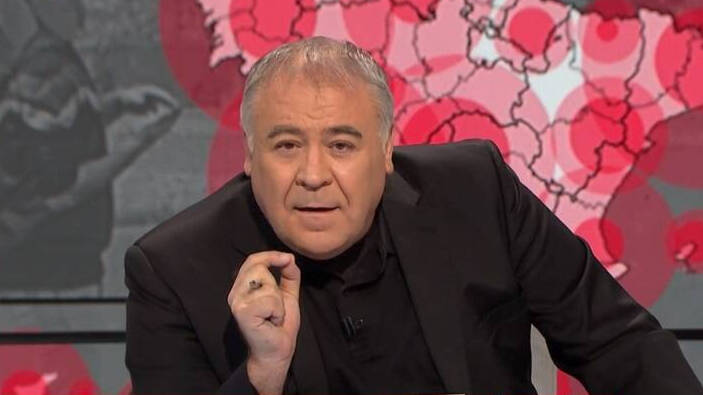 Antonio García Ferreras presentando "Al rojo vivo" en La Sexta