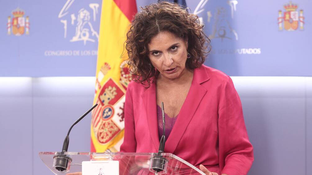 María Jesús Montero la semana pasada en el Congreso.
