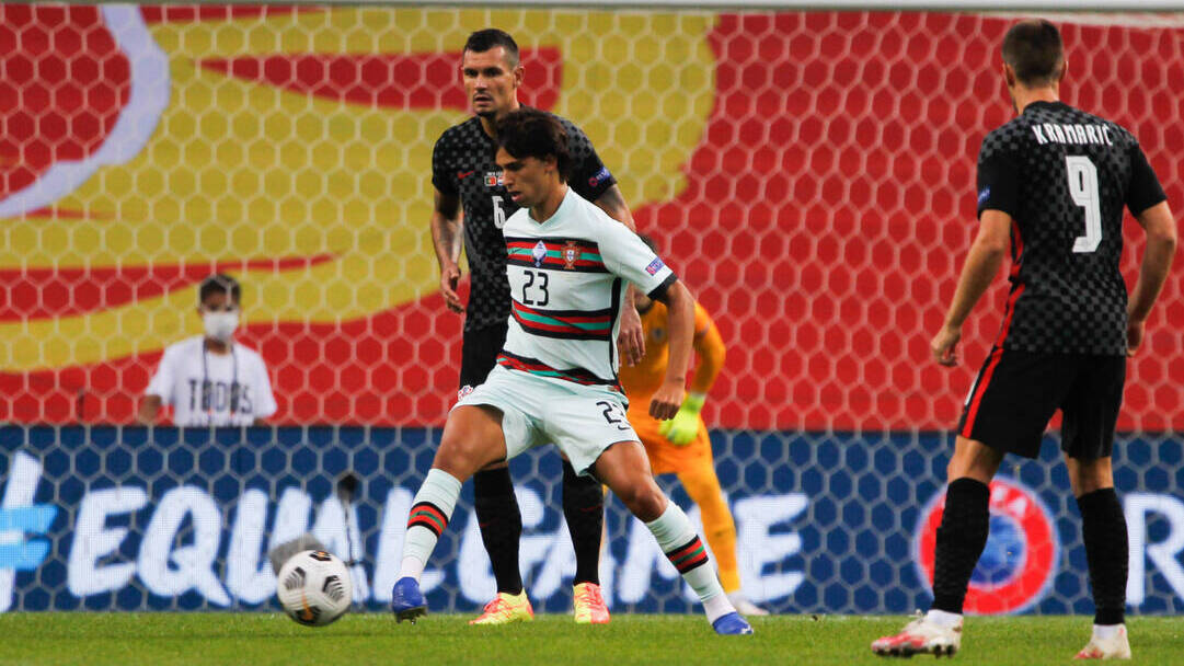 Joao Félix, en el partido en el que su selección, Portugal, goleó a Croacia en un choque de la Liga de Naciones.