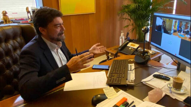 Luis Barcala ha calificado la reunión de hoy como "decepcionante" por no haber recibido información de la incidencia de la pandemia en Alicante