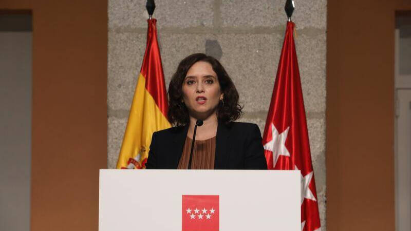 Díaz Ayuso, anunciando el plan de restricciones en el sur de Madrid