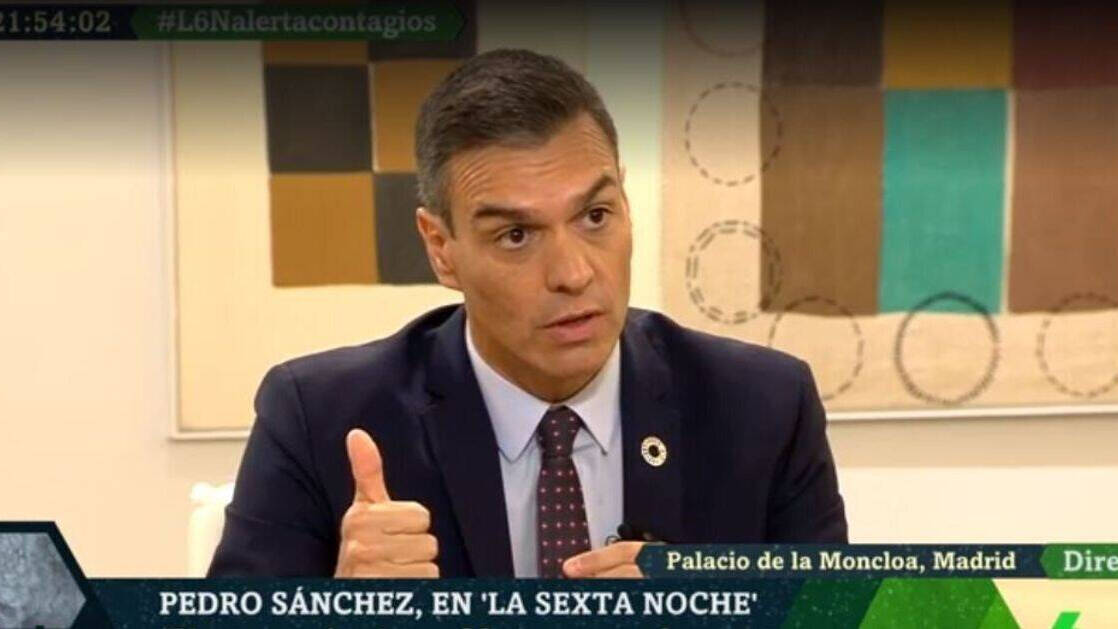 Pedro Sánchez, en La Sexta Noche