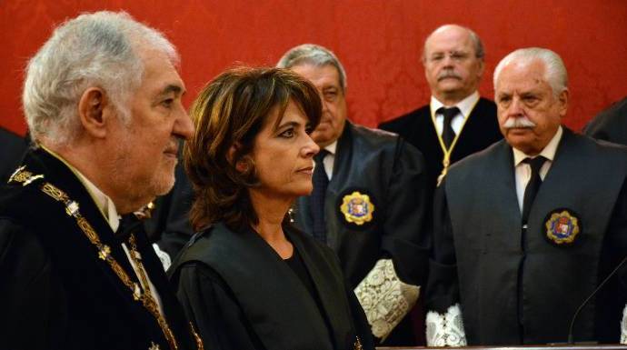 Dolores Delgadi y Luis Navajas (a la derecha) han puesto patas arriba la Fiscalía en tiempo récord.