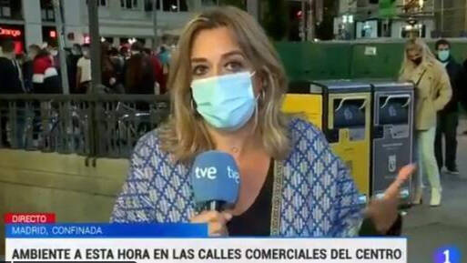 Rosa Correa en el Telediario de TVE