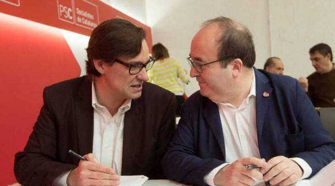 Illa e Iceta, ambos suenan como candidatos del PSC a las próximas elecciones catalanas de febrero.