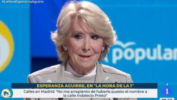 Esperanza Aguirre en TVE