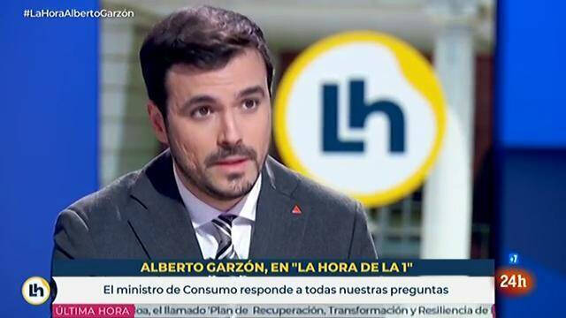 Alberto Garzón, entrevistado en TVE