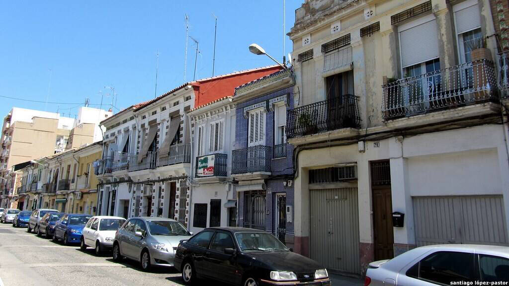 Barrio del Cabanyal de Valencia. 