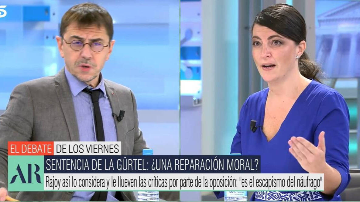 Monedero y Macarena Olona en Telecinco
