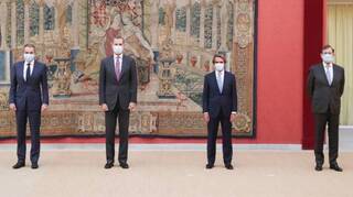 El gesto en Zarzuela de Felipe, Aznar, Zapatero y Rajoy que envía un aviso a Iglesias