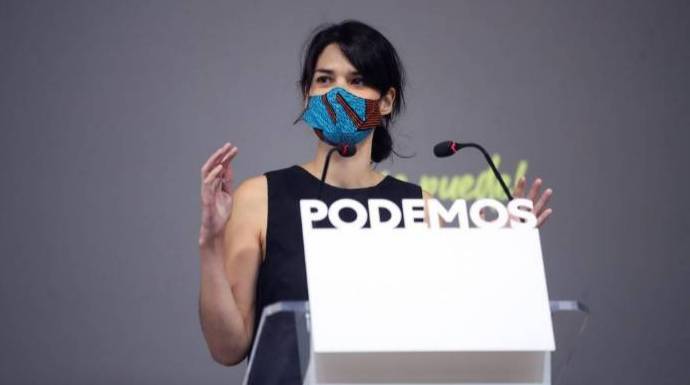 La portavoz de Podemos, Isa Serra.
