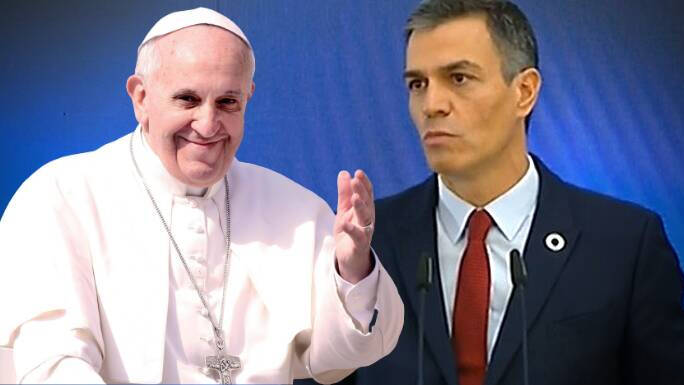 El Papa Francisco y Pedro Sánchez
