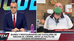 Risto se encara con un hostelero catalán multado por abrir su restaurante