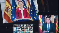 Page se encara con Pere Aragonés delante de la presidenta de Europa y ella envía un aviso