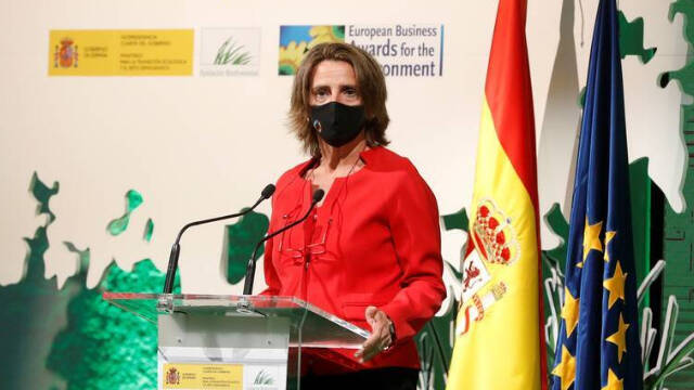 La ministra de Transición Ecológica, Teresa Ribera