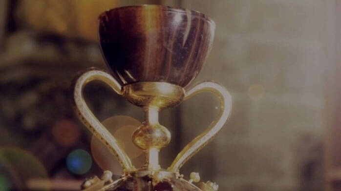 La copa sagrada que está alojada en la capilla del Santo Cáliz de la catedral de Valencia