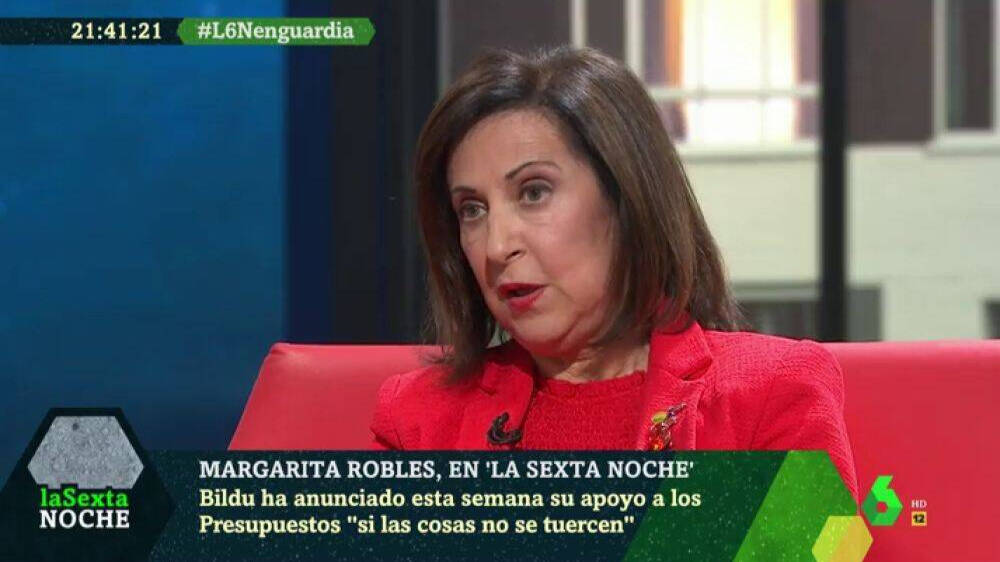 Margarita Robles, en La Sexta Noche