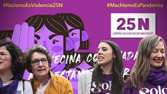 El cartel del 25N, con las participantes el 8M