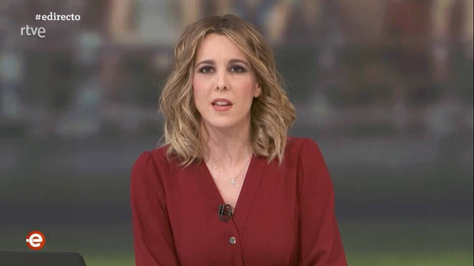 Ana Ibáñez presentando "España Directo" en TVE