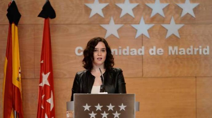 La presidenta de la CAM, Isabel Díaz Ayuso.