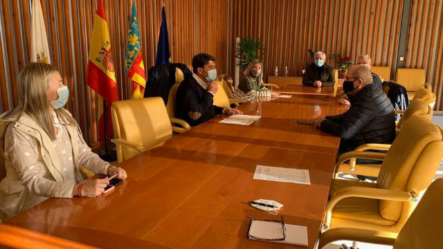Reunión de urgencia del Equipo de Gobierno de Alicante, presidida por el alcalde Luis Barcala