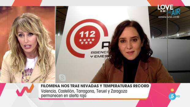Emma García entrevistó a Ayuso 