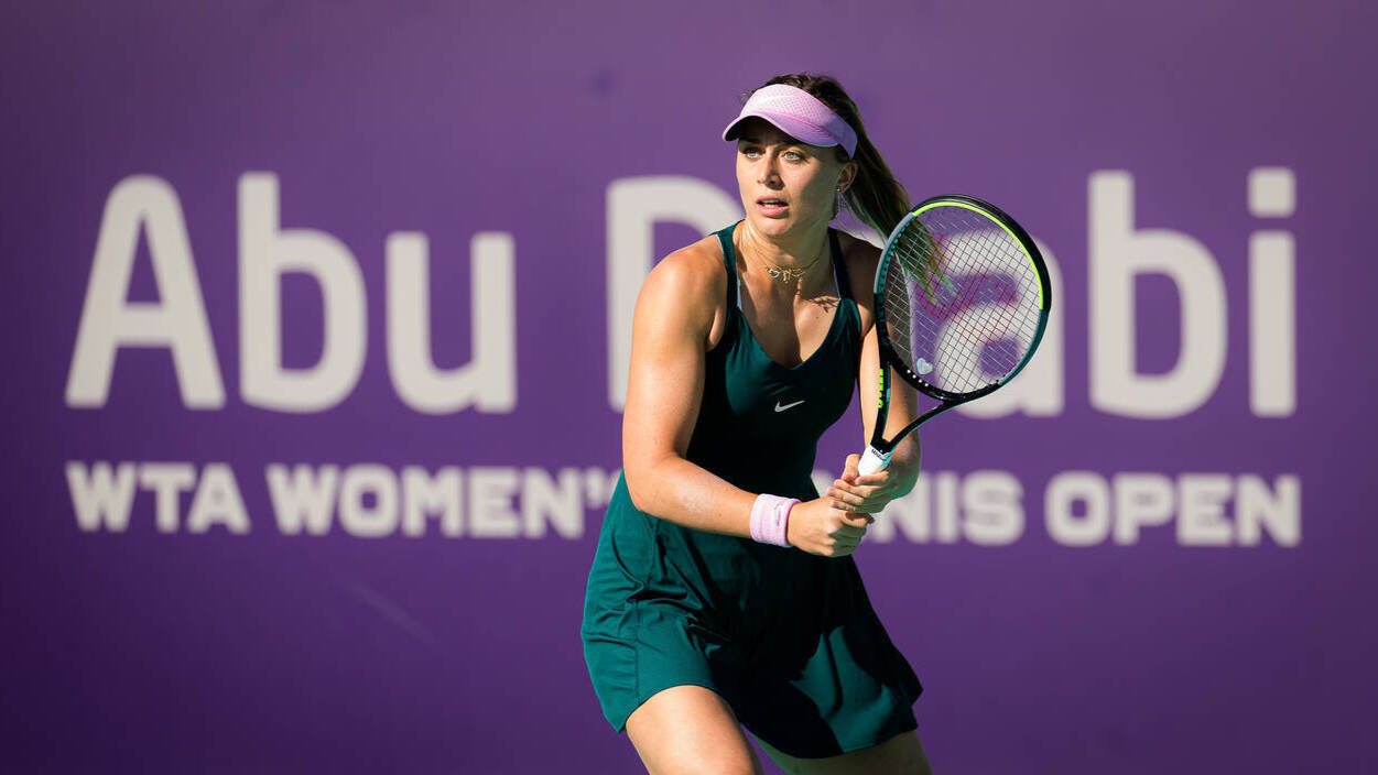 Paula Badosa ha empezado el año jugando el torneo de Abu Dhabi. 