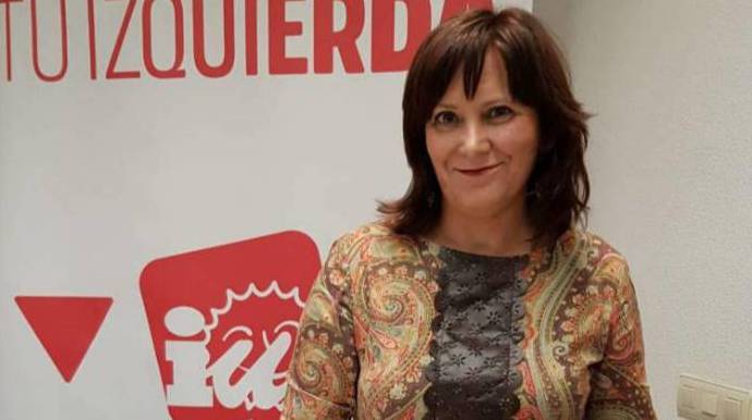 La líder de IU en Murcia.
