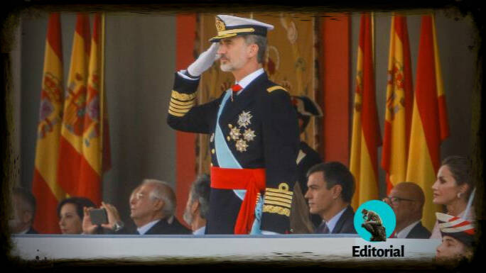 El Rey Felipe, el pasado 12-O