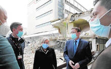 La consellera de Sanidad y el presidente de la Generalitat visitaron la demoliciÃ³n de AgrÃ³nomos.