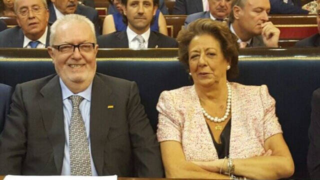 Rita Barberá con Pedro Agramunt